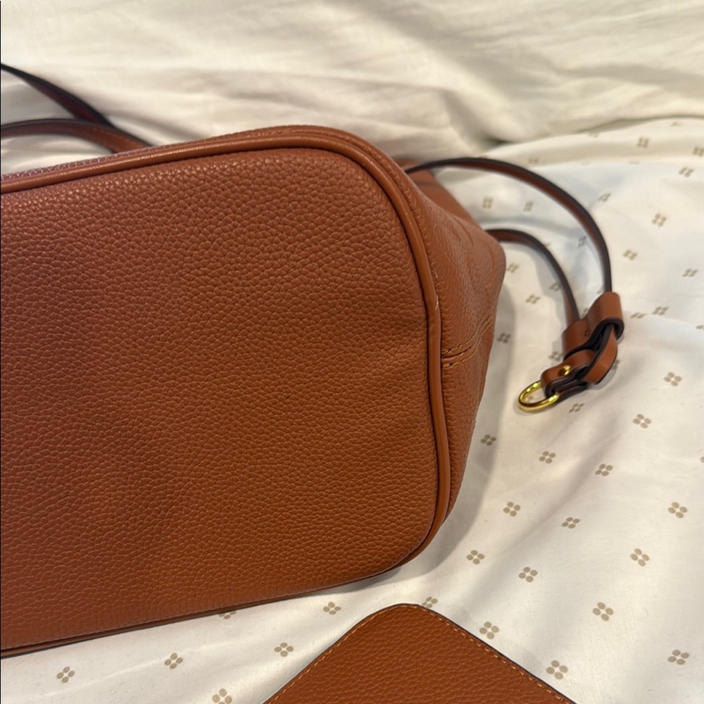 Brown Monogram Leather Tote - Picture 4 of 6